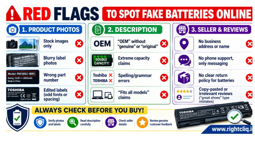 How to Identify Original Laptop Batteries and Avoid Counterfeit Products