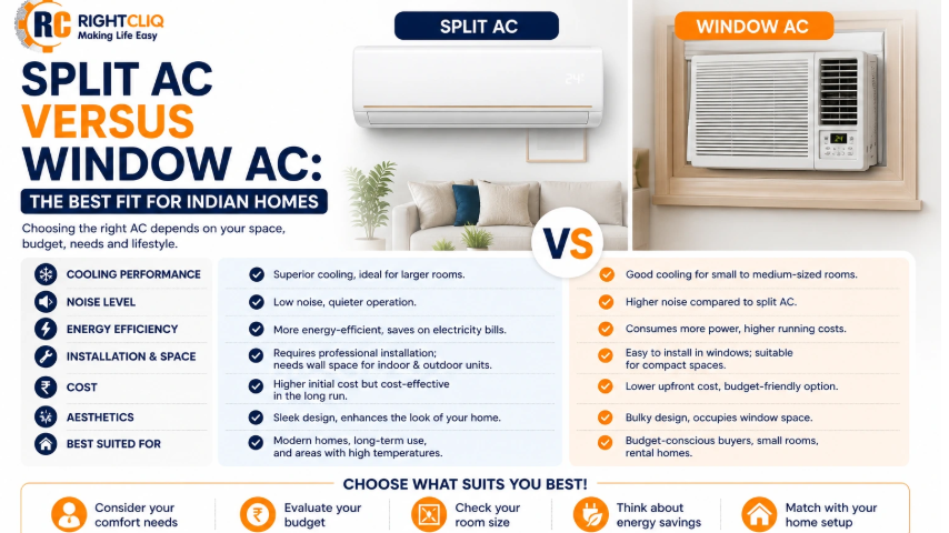 Split AC Versus Window AC: The Best Fit for Indian Homes