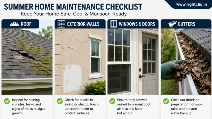 Summer home maintenance checklist for Indian homes (AC, cooling, plumbing)