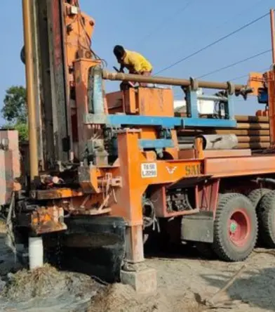 Complete borewell step Complete borewell step