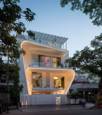 Image of a stunning house exterior showcasing fabulous Exterior designing work in Bangalore Image of a stunning house exterior showcasing fabulous Exterior designing work in Bangalore