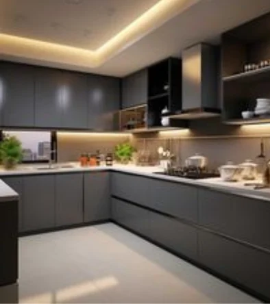 Showcasing modern and stylish kitchen work i Showcasing modern and stylish kitchen work i